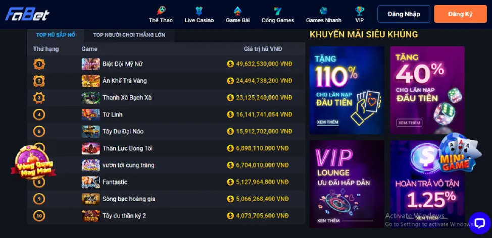 Cá cược các môn thể thao khác fa8bet login